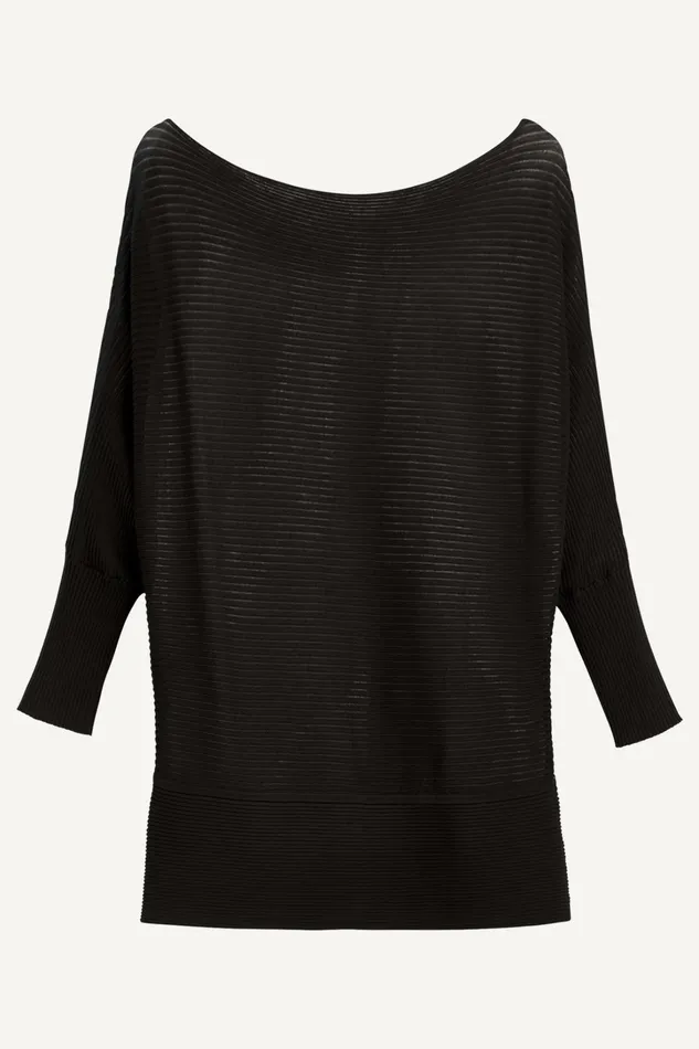 Women Sweaters And Tops Donna Karan OVERSIZED SWEATER Black