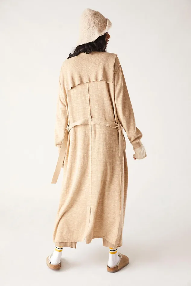 Women Sweaters Free People Hazel Sweater Trench Iced Chai