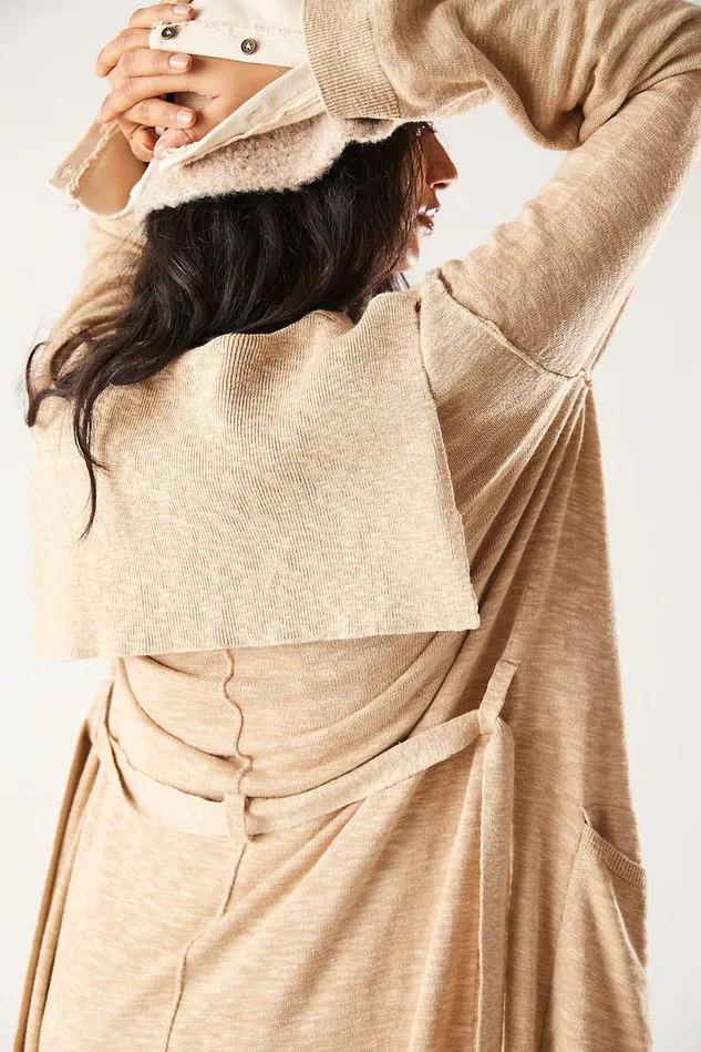 Women Sweaters Free People Hazel Sweater Trench Iced Chai