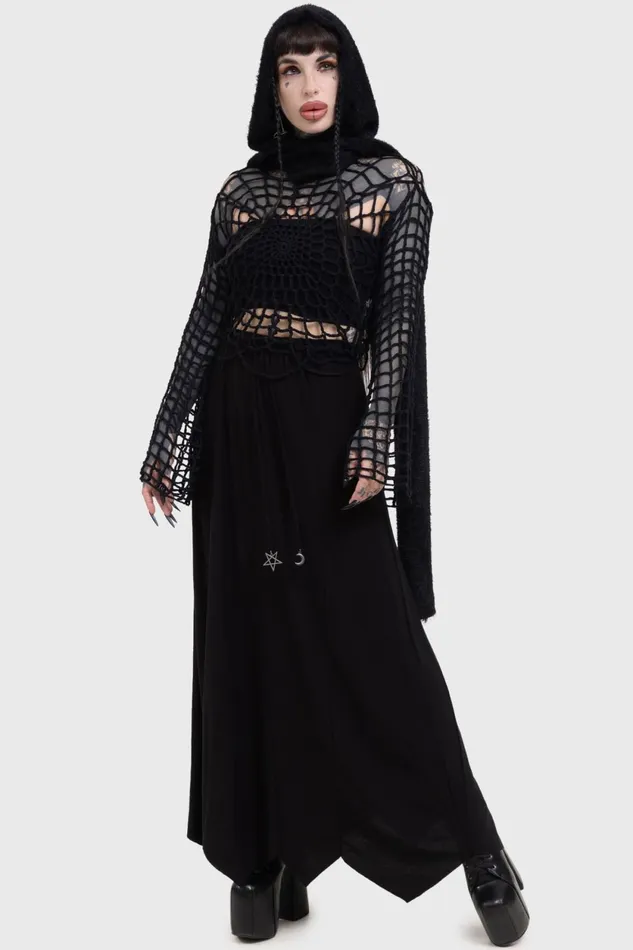 Women Sweaters Killstar Night Trap Sweater