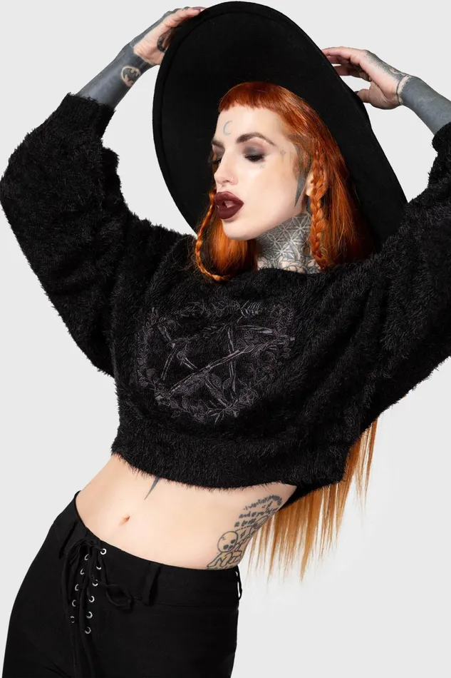 Women Sweaters Killstar Winter Spirit Knit Sweater