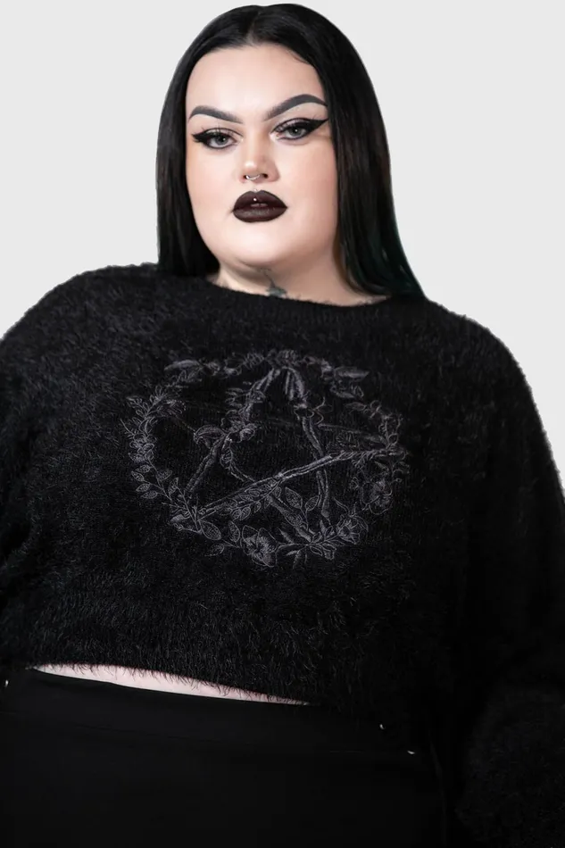 Women Sweaters Killstar Winter Spirit Knit Sweater