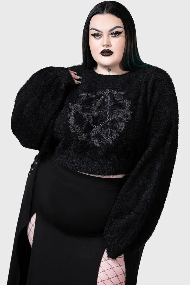 Women Sweaters Killstar Winter Spirit Knit Sweater