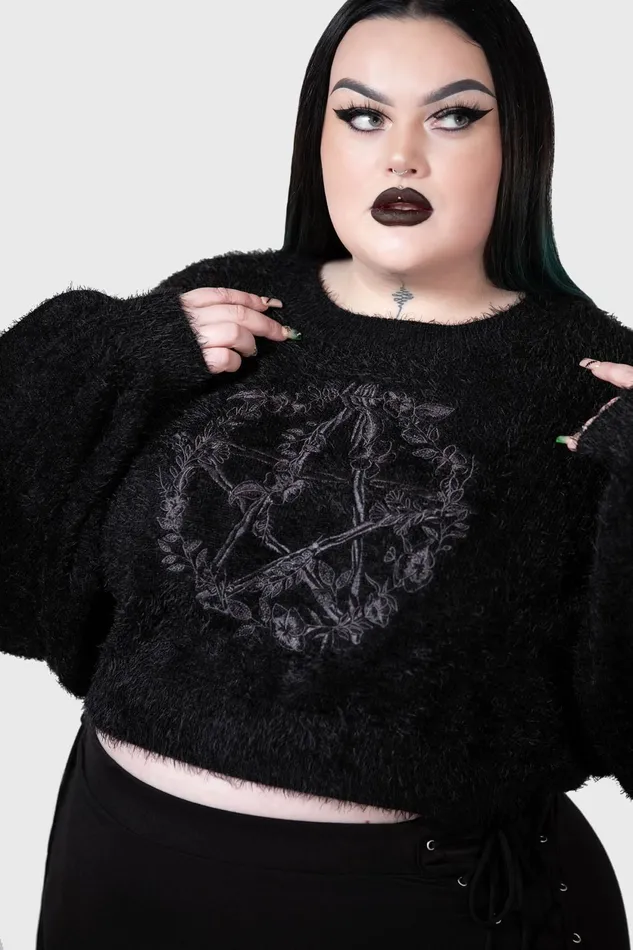 Women Sweaters Killstar Winter Spirit Knit Sweater