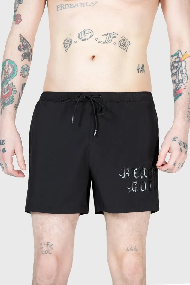 Women Swim Killstar Dive Into Hell Swim Shorts