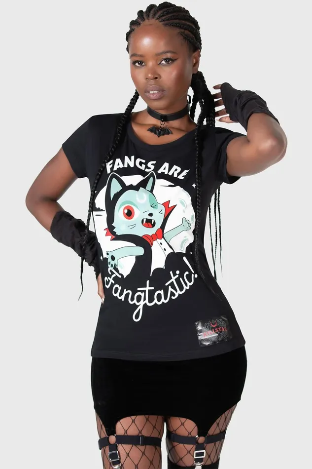 Women TShirts and Vests Killstar Fangtasy Top