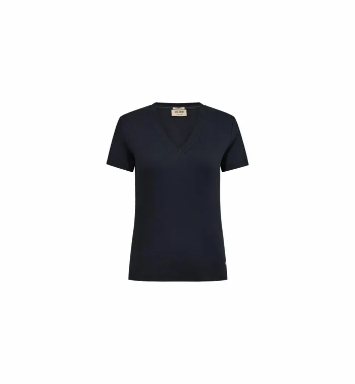 Women Tees MOS MOSH MMNicole VSS Rib Tee Salute Navy