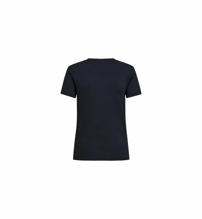 Women Tees MOS MOSH MMNicole VSS Rib Tee Salute Navy