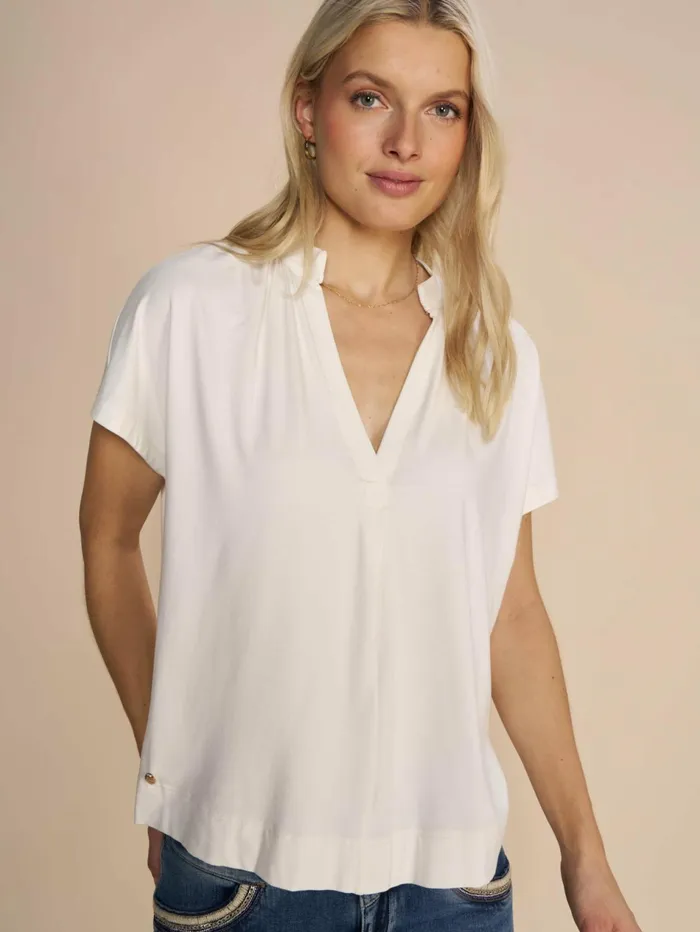 Women Tees MOS MOSH MMShira Tee Ecru