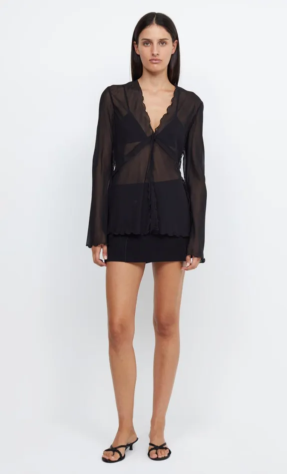 Women Tops Bec Bridge ARCHER LONG SLEEVE BLOUSE Black