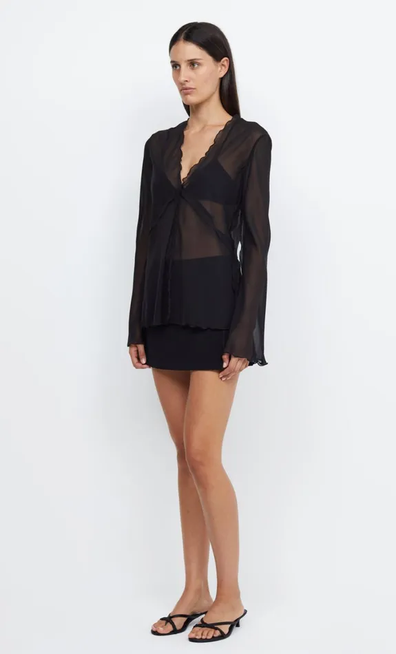 Women Tops Bec Bridge ARCHER LONG SLEEVE BLOUSE Black