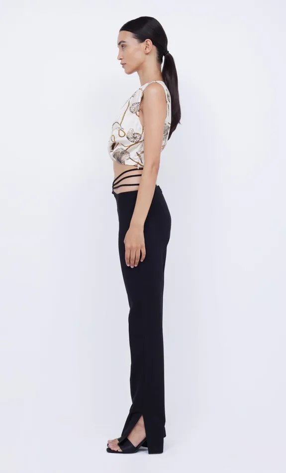 Women Tops Bec Bridge BAYSIDE TWIST CROP TOP Parisian Shell
