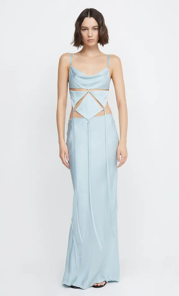 Women Tops Bec Bridge DIAMOND DAYS STRAP CROPPED TOP Cloud Blue