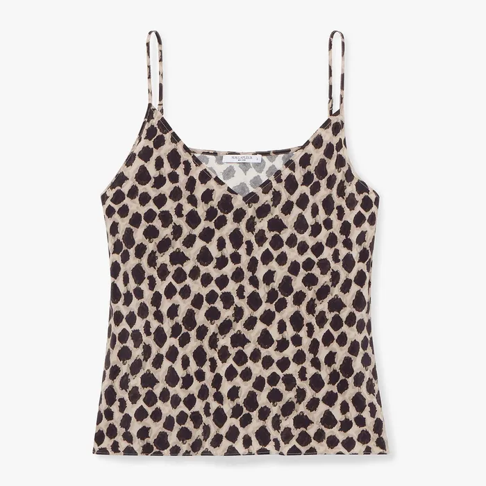 Women Tops M M LaFleur The Lisey Cami 8211 Washable Silk Sahara Print