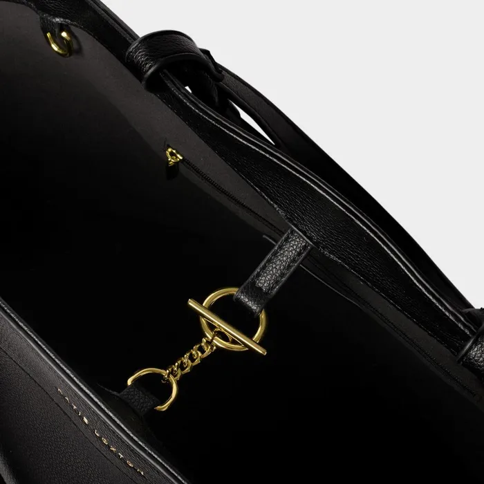 Women Tote Bags Katie Loxton Asha Tote Bag In Black 8211 Vegan Leather