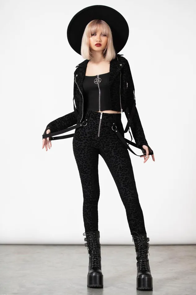 Women Trousers and Jeans Killstar Hellcat Zip Trousers