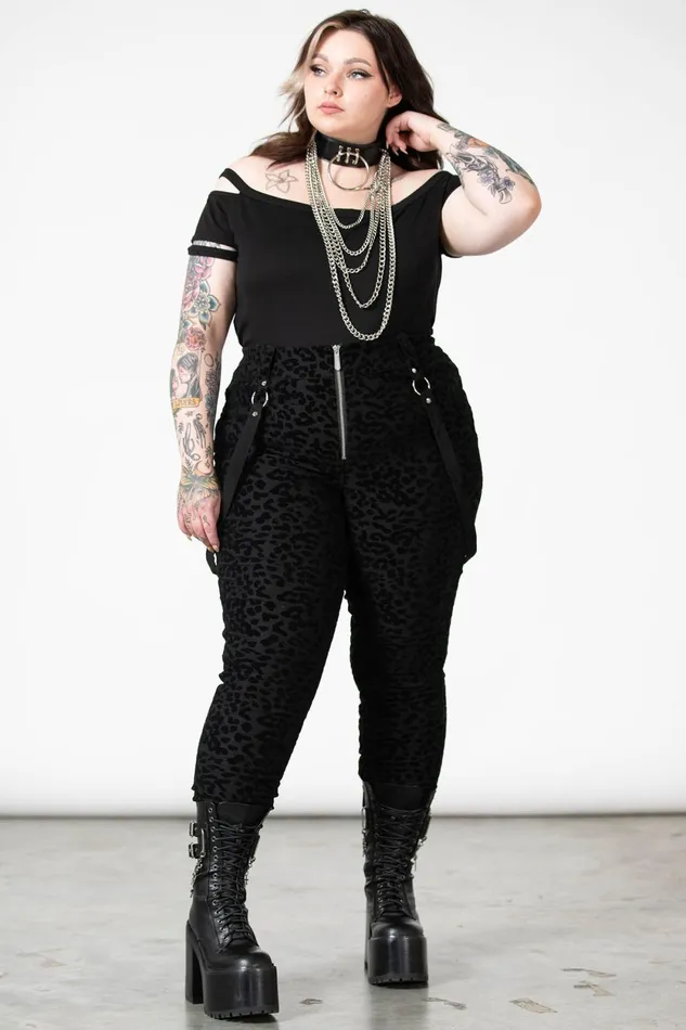Women Trousers and Jeans Killstar Hellcat Zip Trousers