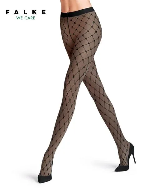 Women Twisted Story 20 DEN Women Tights Black FALKE Tights and Leggings