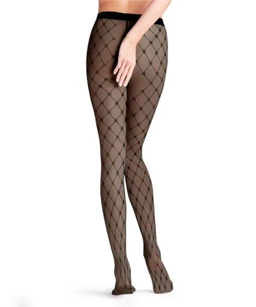 Women Twisted Story 20 DEN Women Tights Black FALKE Tights and Leggings