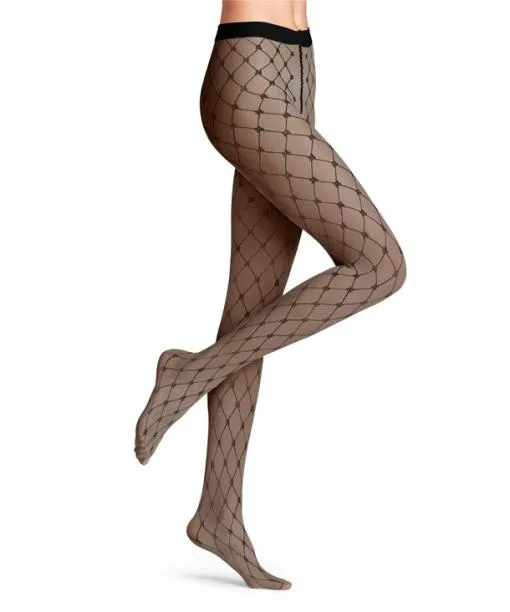 Women Twisted Story 20 DEN Women Tights Black FALKE Tights and Leggings