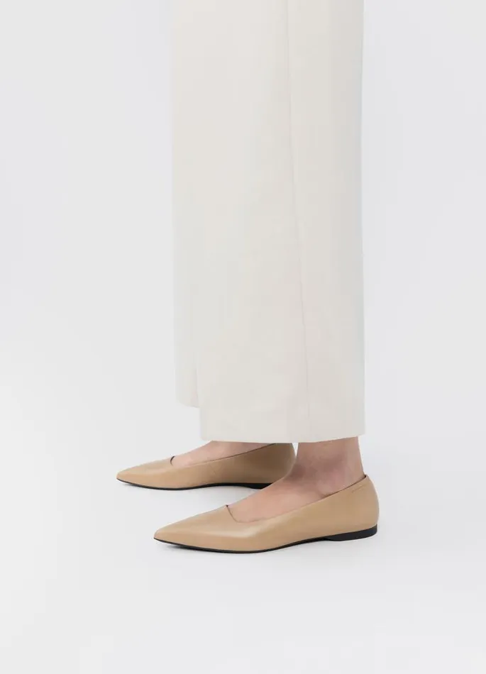 Women Vagabond Ballet Flats HERMINE SHOES Beige Leather