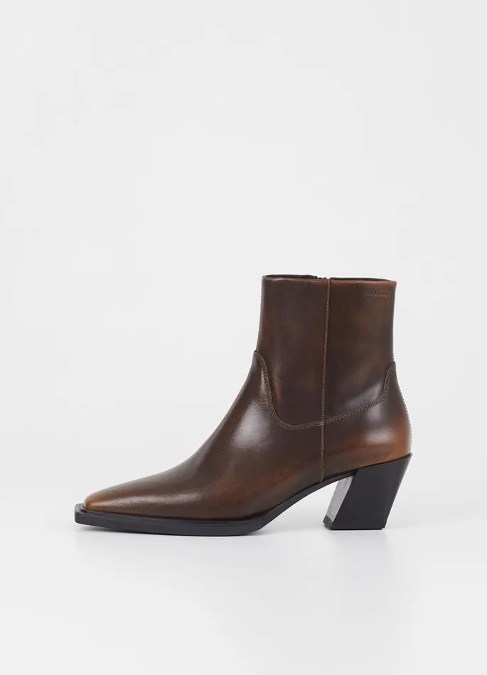 Women Vagabond Boots ALINA BOOTS Brown Brushoff Leather
