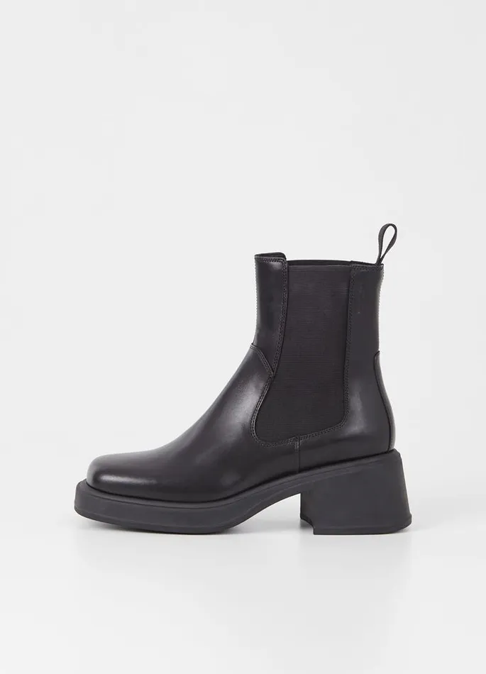 Women Vagabond Boots DORAH BOOTS Black Leather