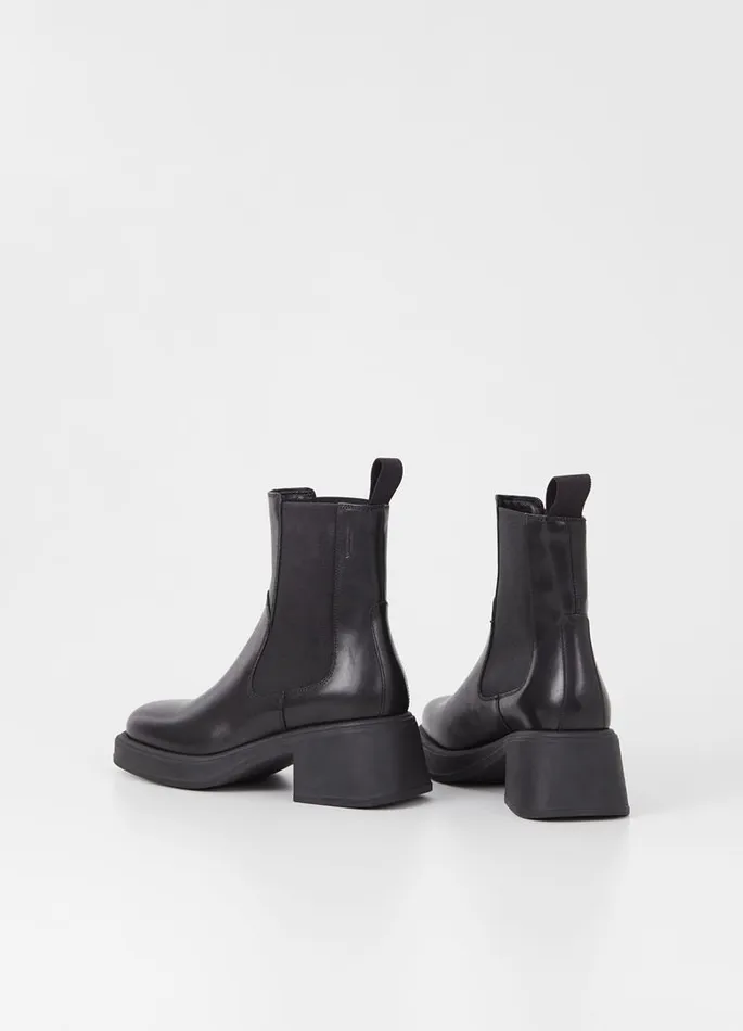 Women Vagabond Boots DORAH BOOTS Black Leather