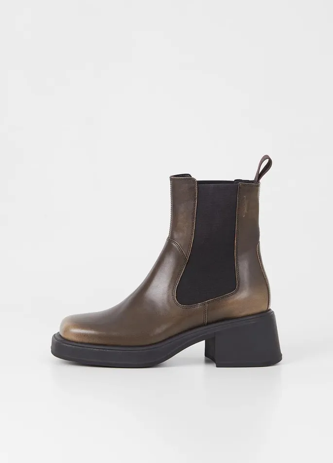 Women Vagabond Boots DORAH BOOTS Brown Brushoff Leather
