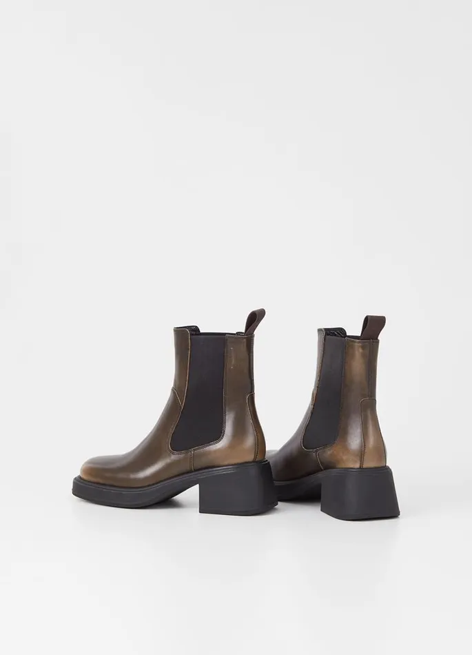 Women Vagabond Boots DORAH BOOTS Brown Brushoff Leather