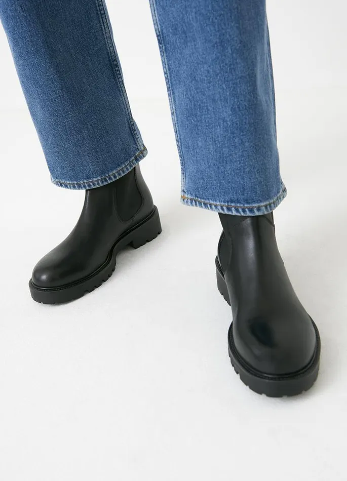 Women Vagabond Boots KENOVA BOOTS Black Leather