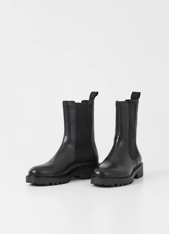 Women Vagabond Boots KENOVA BOOTS Black Leather