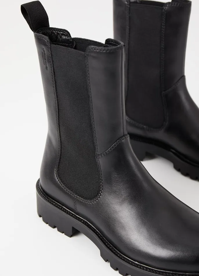 Women Vagabond Boots KENOVA BOOTS Black Leather