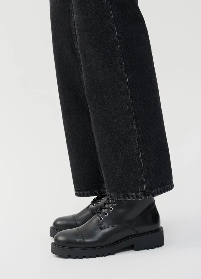 Women Vagabond Boots KENOVA BOOTS Black Leather
