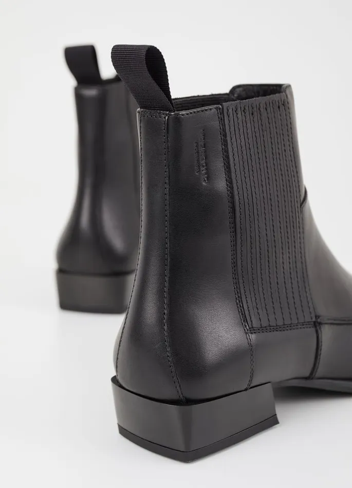 Women Vagabond Boots NELLA BOOTS Black Leather
