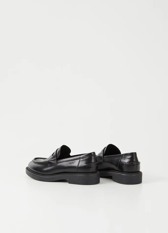 Women Vagabond Loafers ALEX W LOAFER Black Polished Leather
