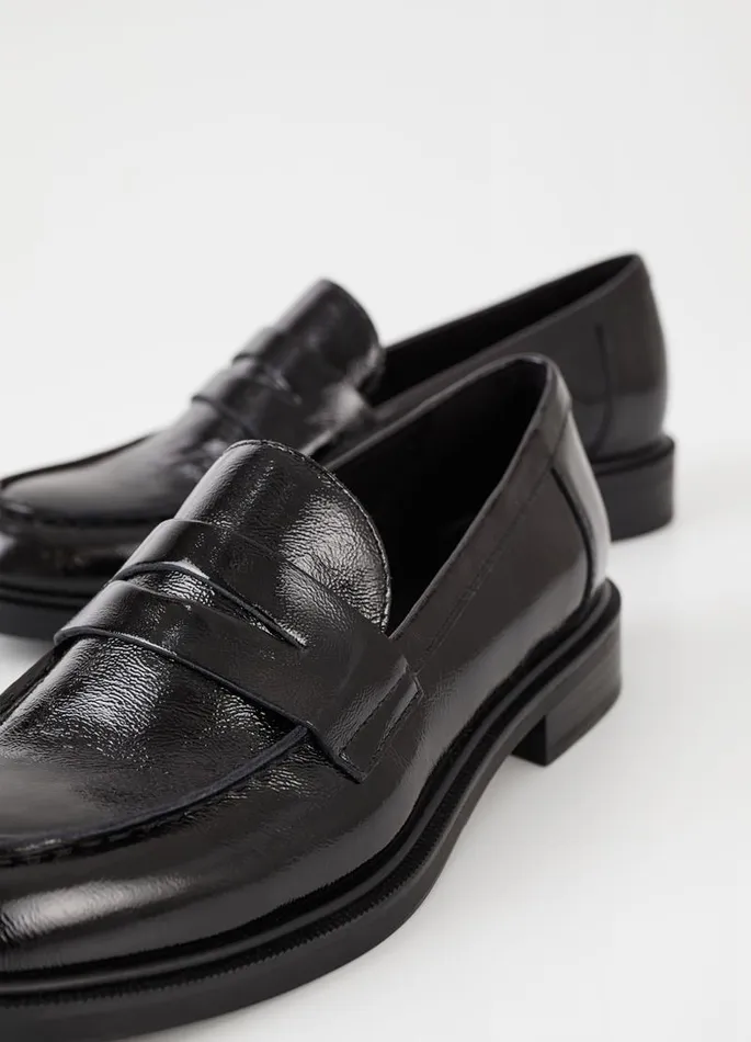 Women Vagabond Loafers AMINA LOAFER Black Patent Leather