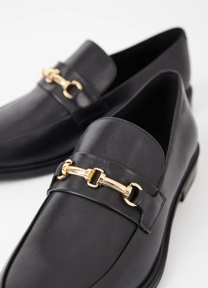 Women Vagabond Loafers FRANCES 20 LOAFER Black Leather
