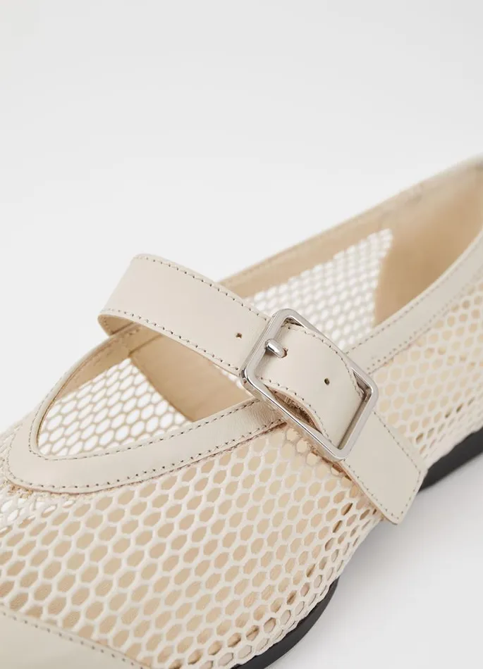 Women Vagabond Mary Janes WIOLETTA SHOES Offwhite Leathermesh