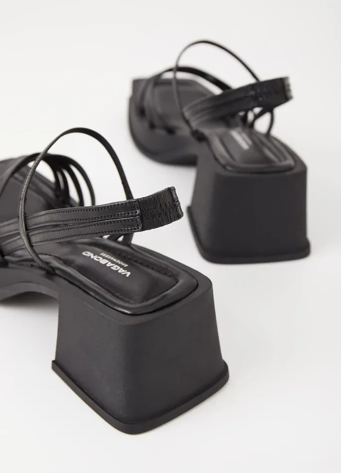 Women Vagabond Sandals HENNIE SANDALS Black Leather