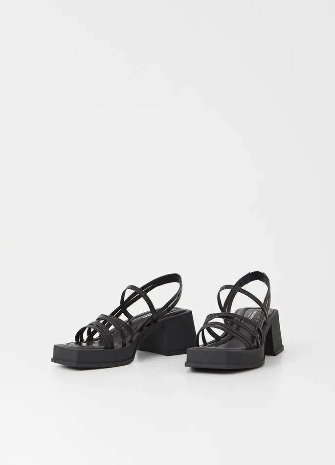 Women Vagabond Sandals HENNIE SANDALS Black Leather