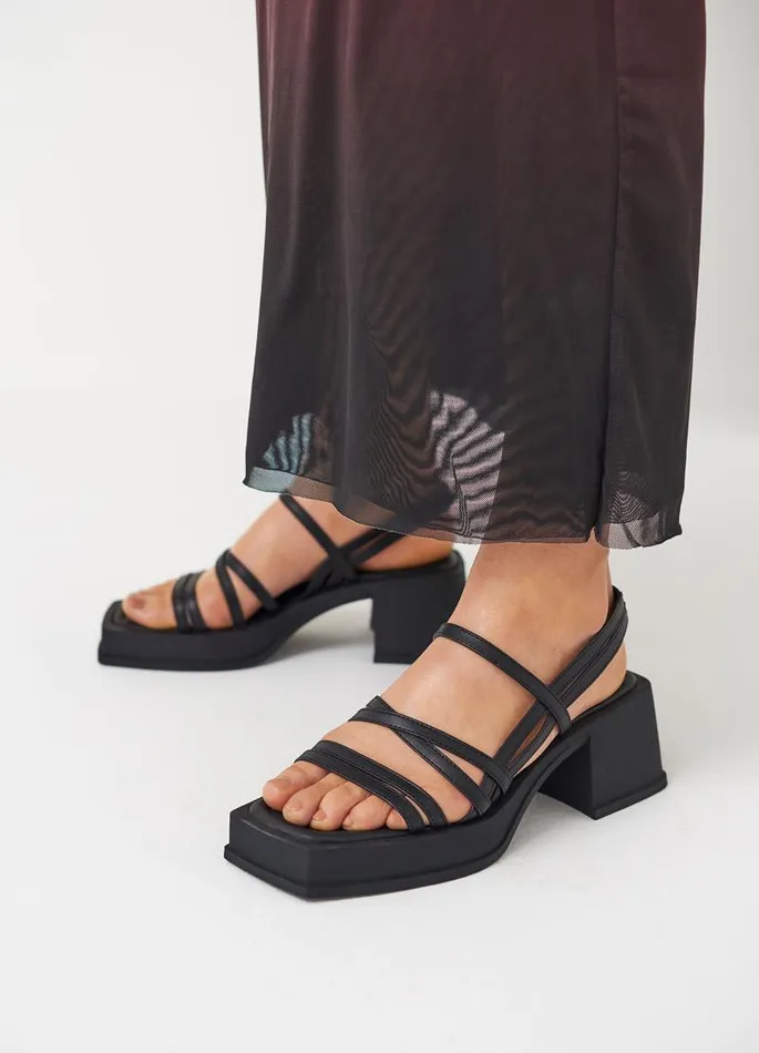 Women Vagabond Sandals HENNIE SANDALS Black Leather