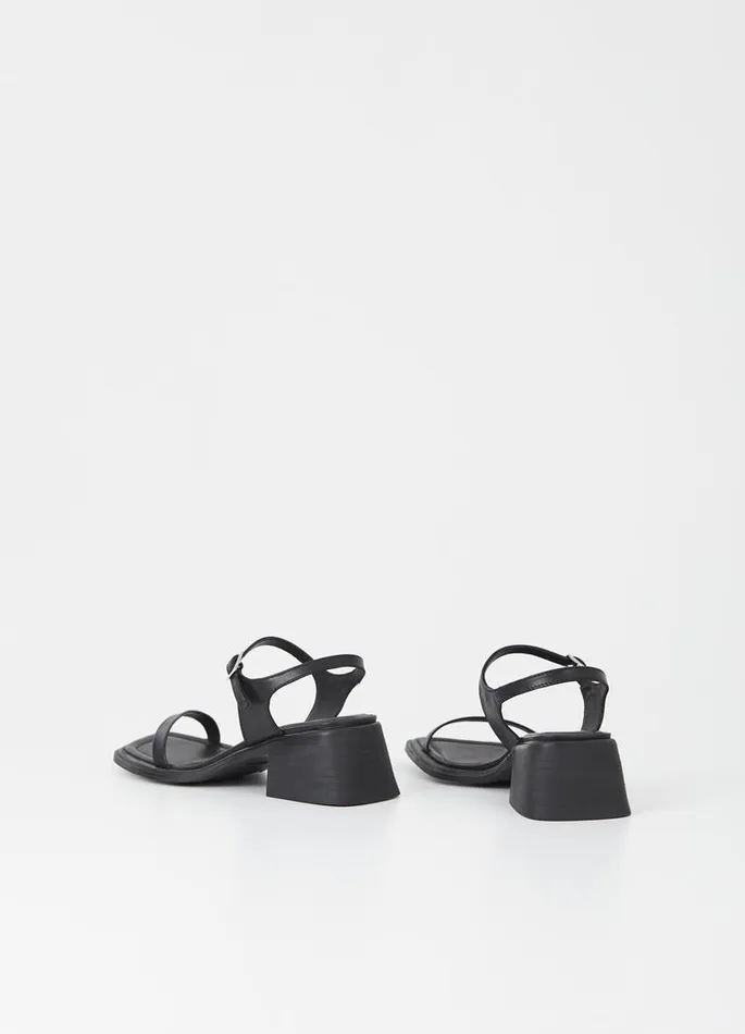 Women Vagabond Sandals INES SANDALS Black Leather