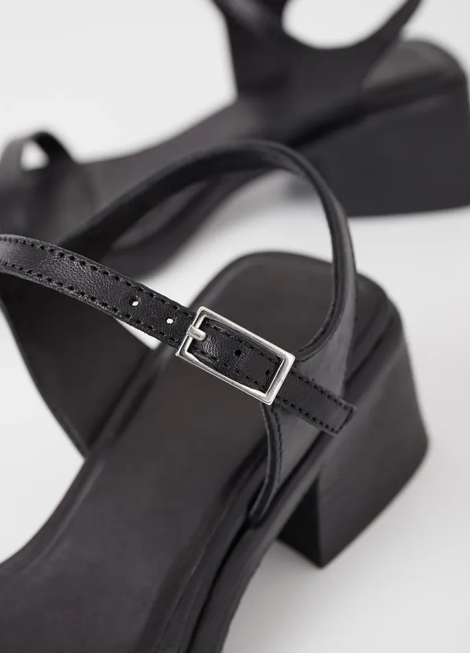 Women Vagabond Sandals INES SANDALS Black Leather