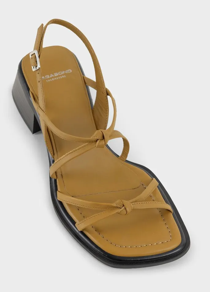 Women Vagabond Sandals INES SANDALS Green Leather