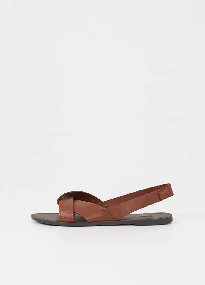 Women Vagabond Sandals TIA 20 SANDALS Brown Leather
