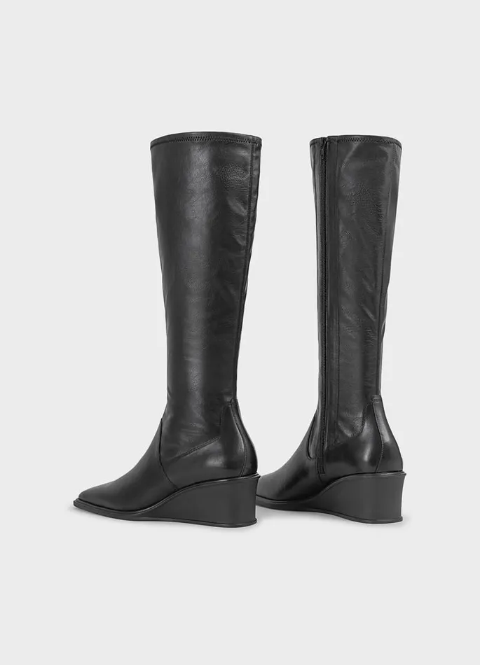 Women Vagabond Tall Boots AINO TALL BOOTS Black Leathercomb