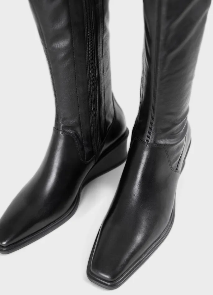 Women Vagabond Tall Boots AINO TALL BOOTS Black Leathercomb
