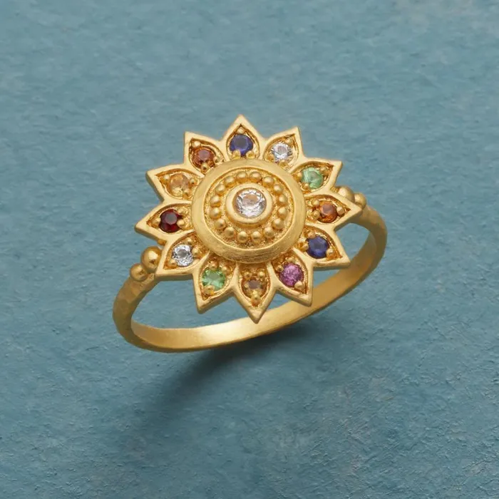 Women Vibrant Lotus Ring Sundance Catalog Rings
