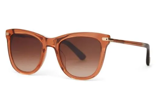 Women Victoria Terracotta Crystalgoldbrown Gradient TOMS Sunglasses